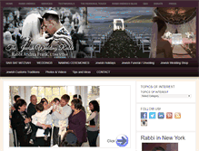 Tablet Screenshot of jewish-wedding-rabbi.com